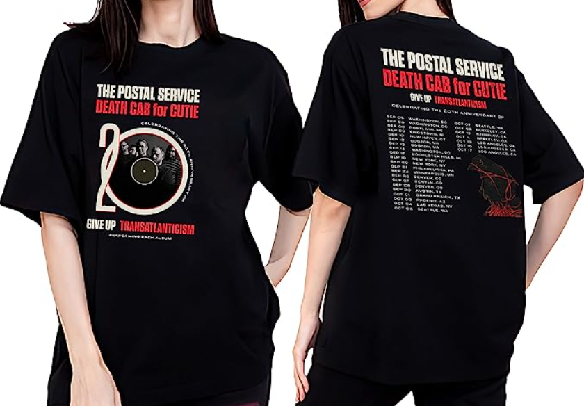 Death Cab for Cutie Tour 2023 shirts