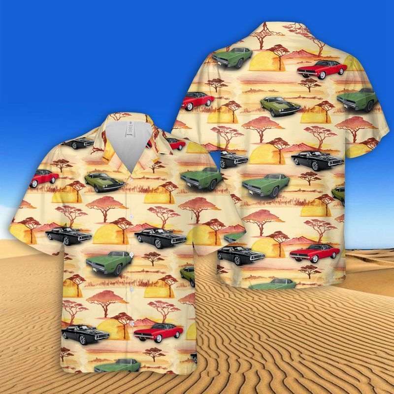 Dodge Charger Hawaiian Shirt