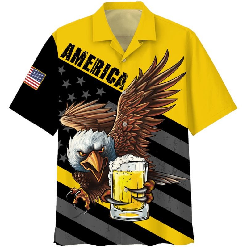 Eagle America Beer Hawaiian Shirt
