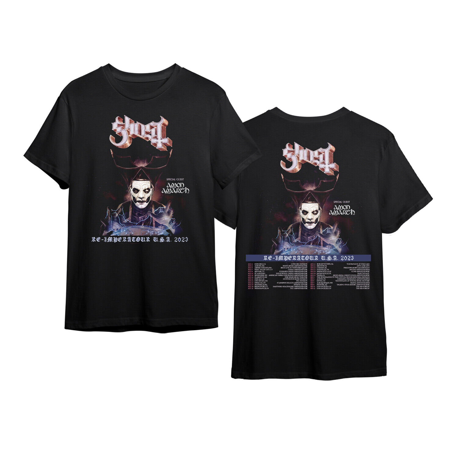 Ghost Rock Band Imperatour Tour 2023 T-shirt