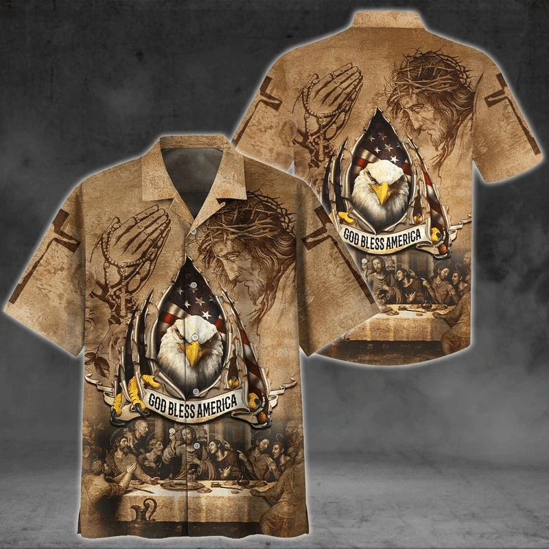 God Bless America Hawaiian Shirt