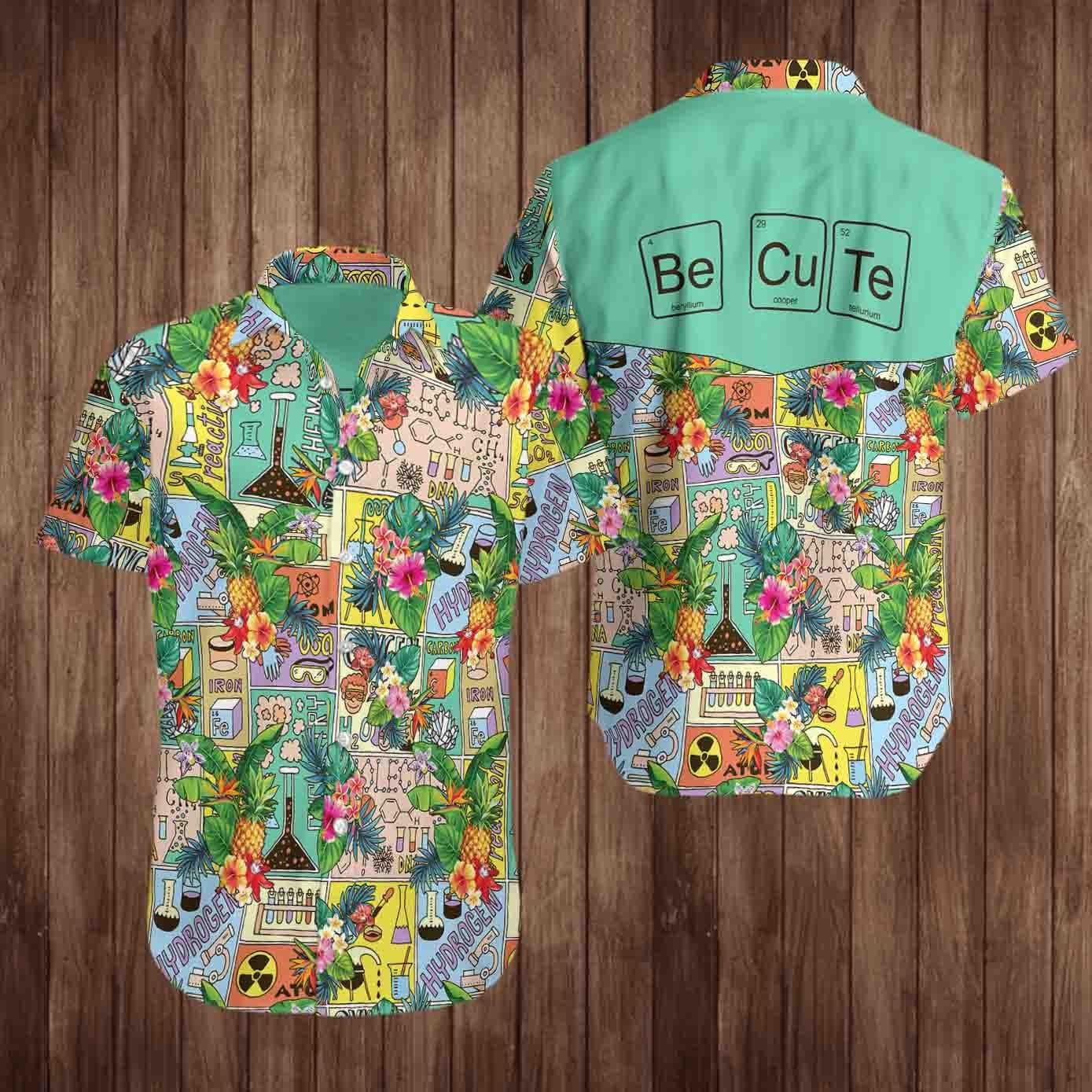 Hawaiian Aloha Shirts Chemistry Be Cute