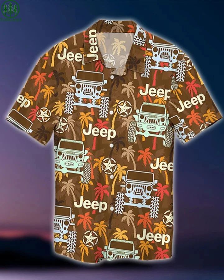 Jeep Palm Tree Hawaiian Shirt