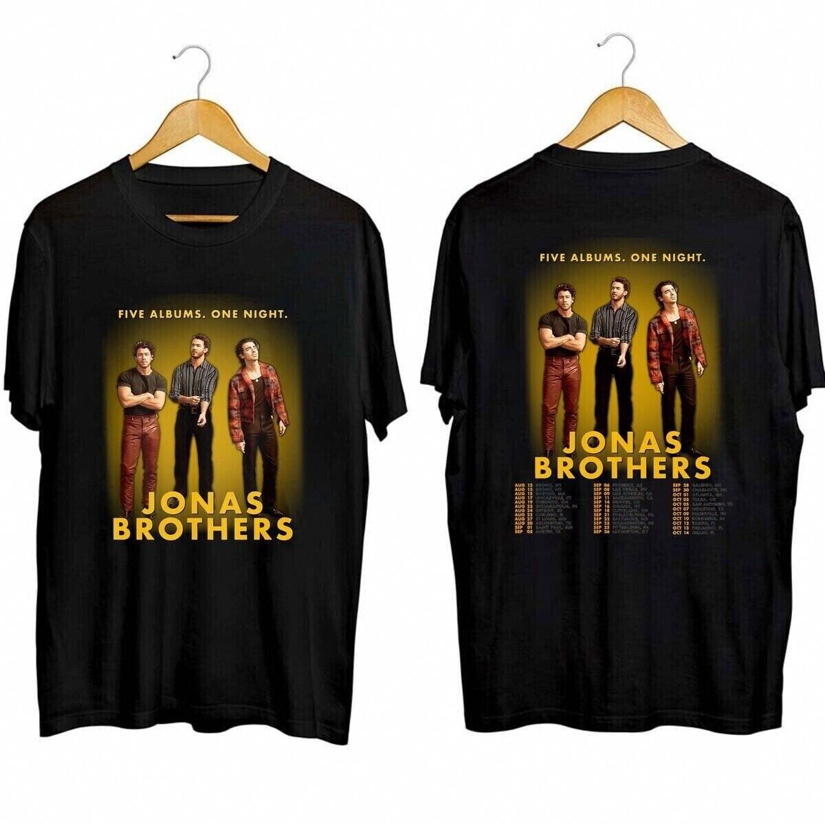 Jonas Brothers Five Albums One Night The Tour 2023 T-Shirts