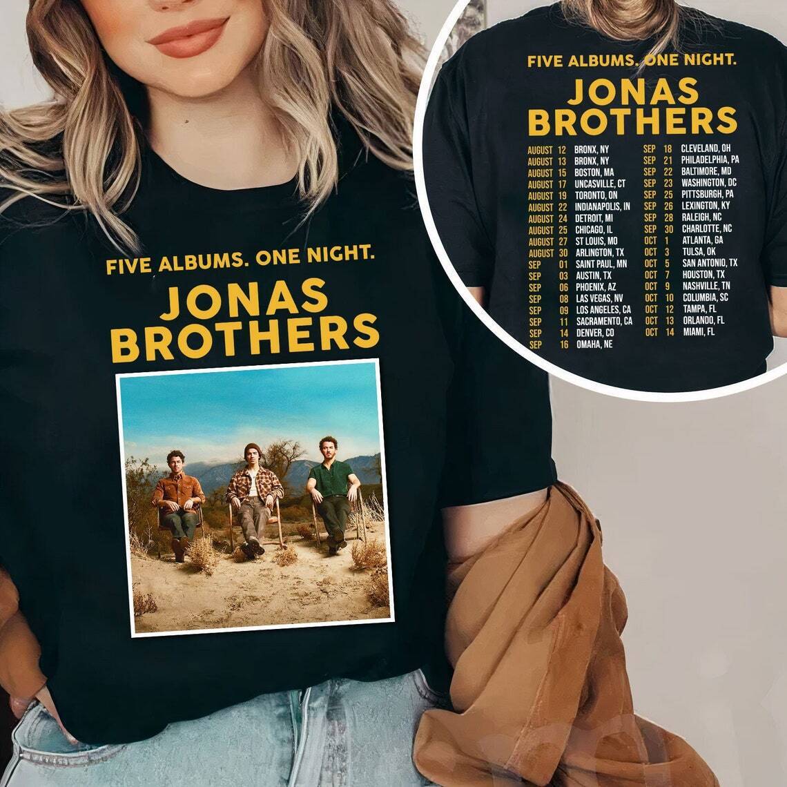 Jonas Brothers Tour 2023 Shirts
