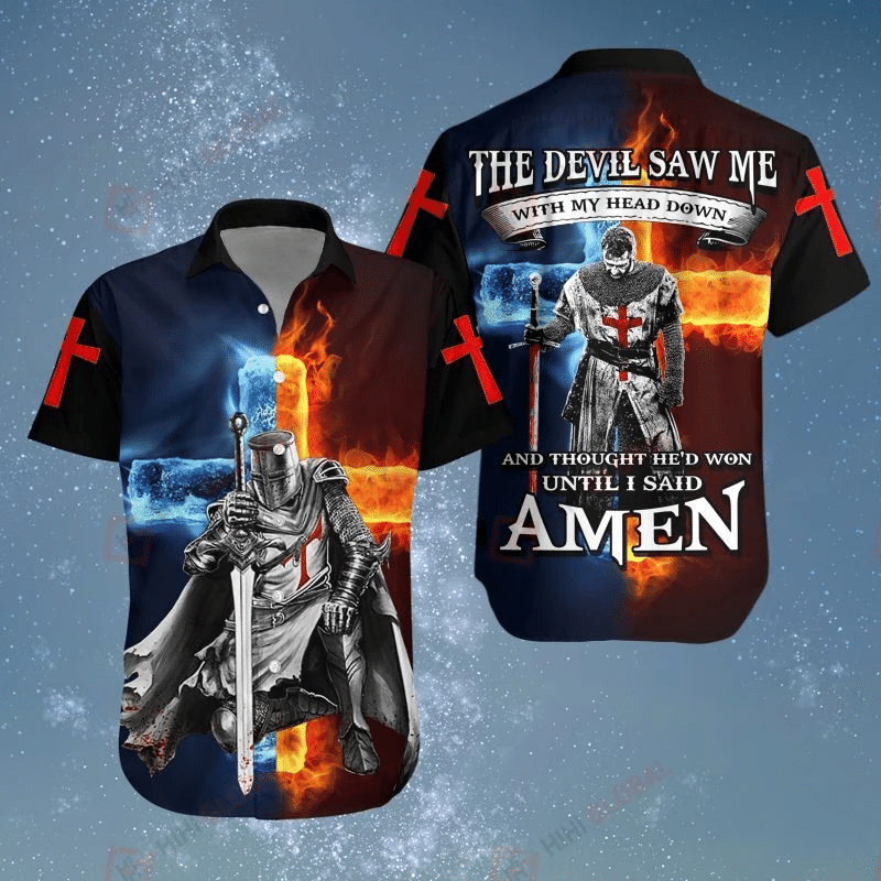 Knight Templar Hawaiian Shirt