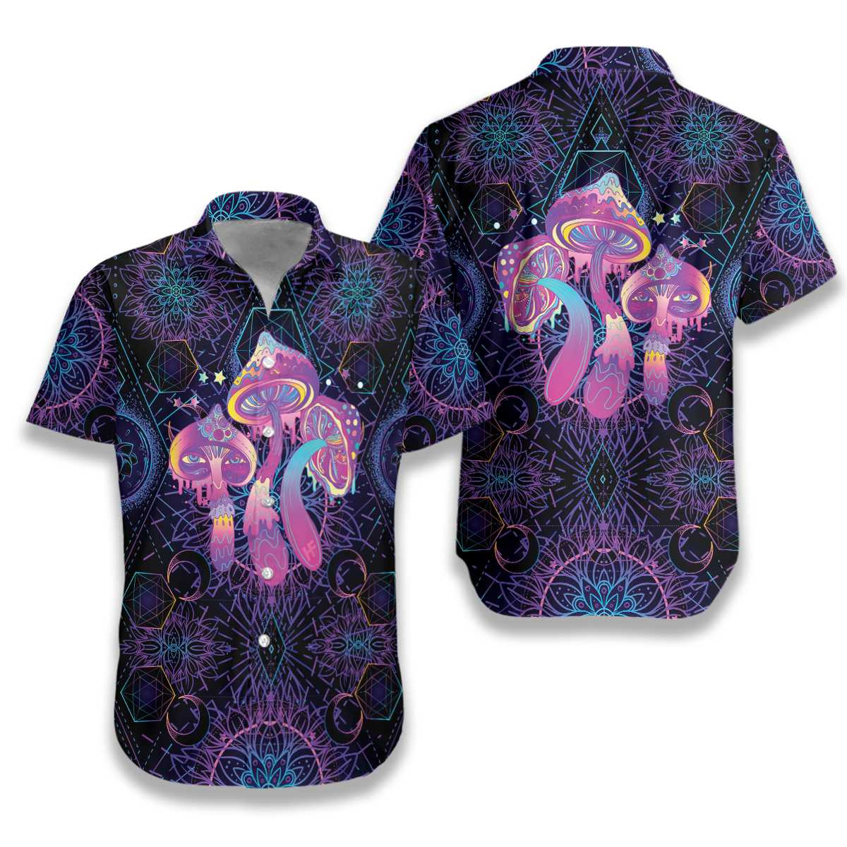 Magic Mushrooms Hawaiian Shirt