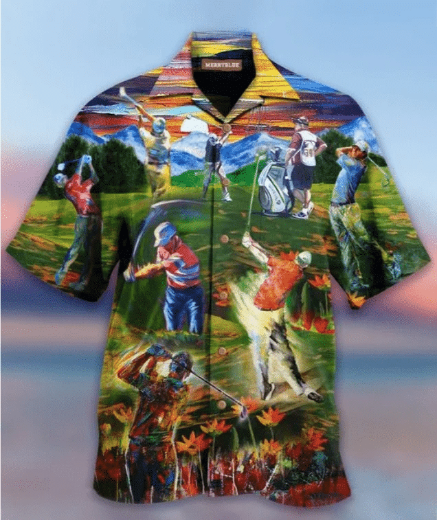 Painting Golf For Golfer Hawaiian Unisex Aloha Shirts