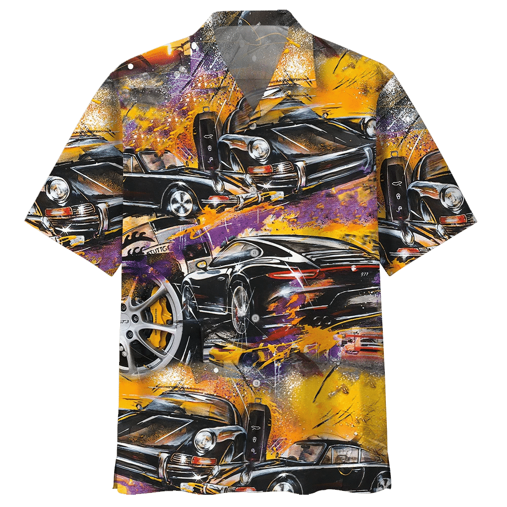 Racing Car Hawaiian Shirt