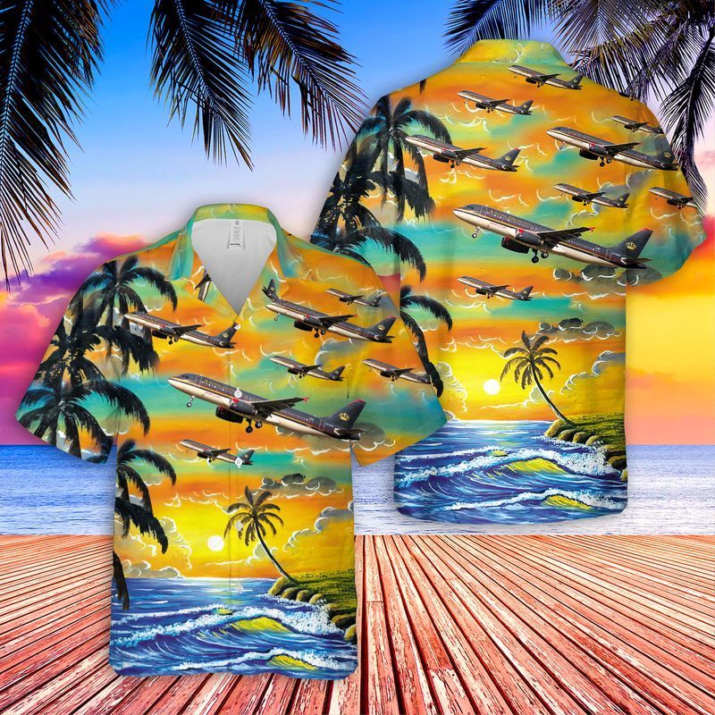 Royal Jordanian Airbus A321-211 Hawaiian Shirt