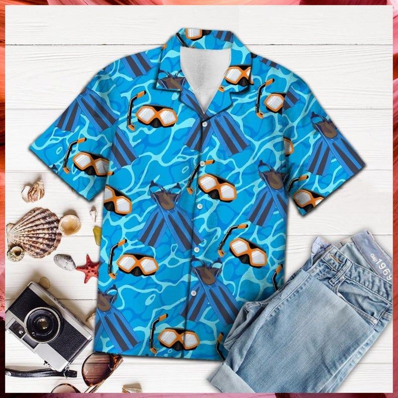 Scuba Diving Hawaiian Shirt
