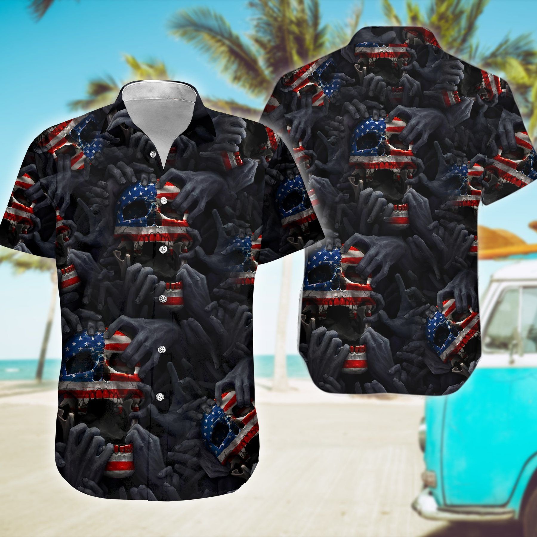 Skull Hawaiian Shirt Unisex Adult Hw6326