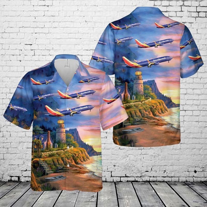 Southwest Airlines Boeing 737-800 Hawaiian Shirt