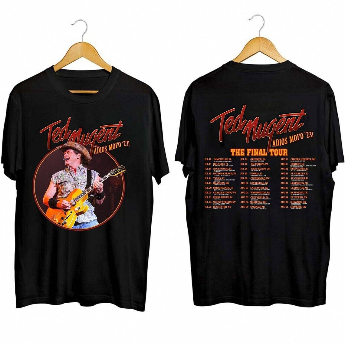 Ted Nugent Adios Mofo 2023 Tour T-shirt
