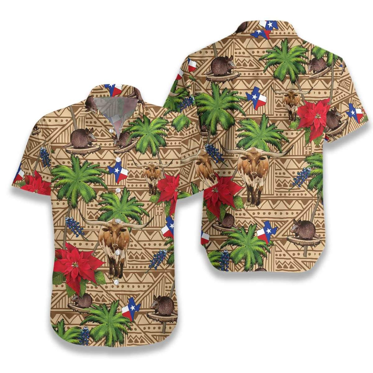 Texas Insignia Hawaiian Shirt