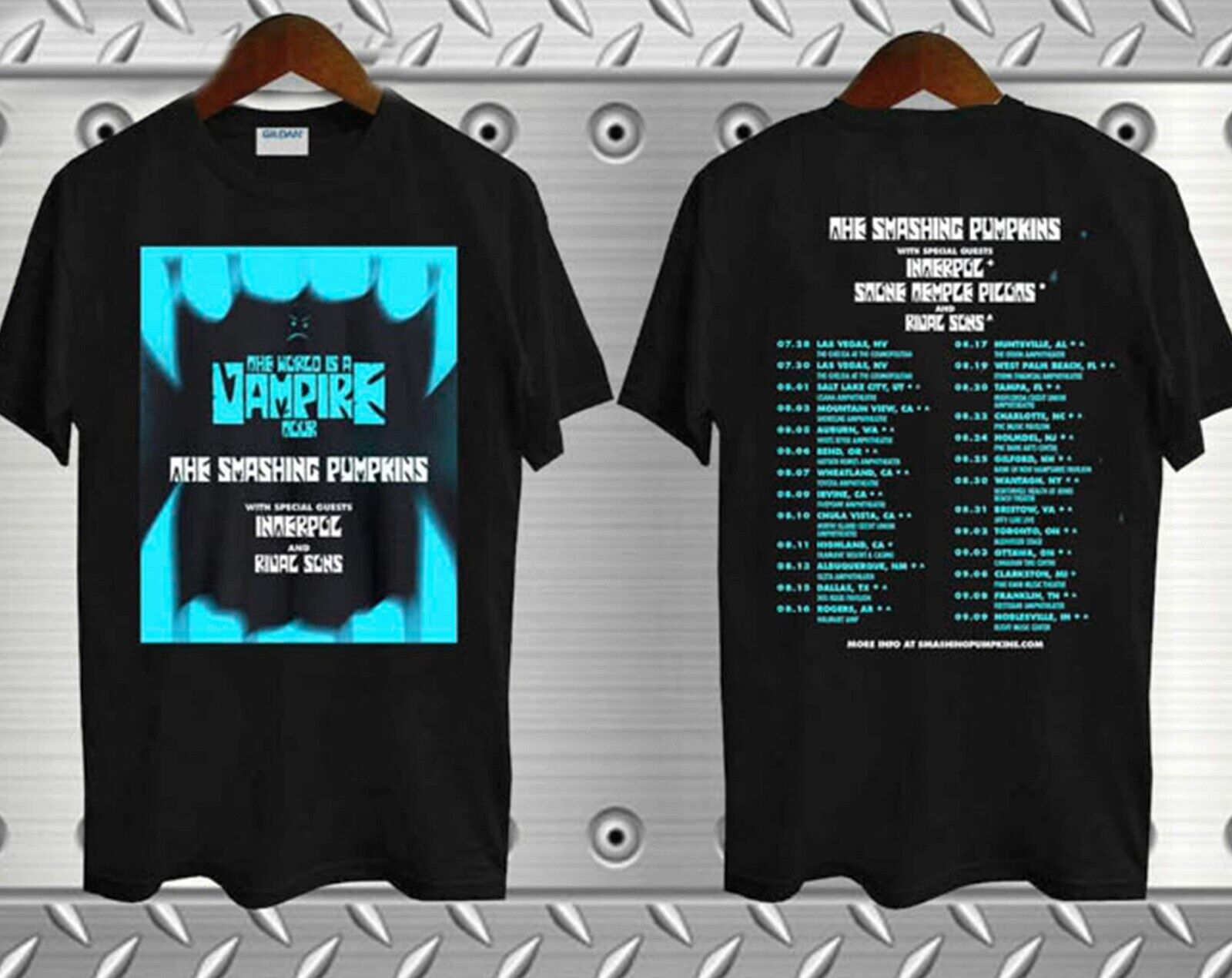 The Smashing Pumpkins The World Is A Vampire Tour 2023 T Shirt