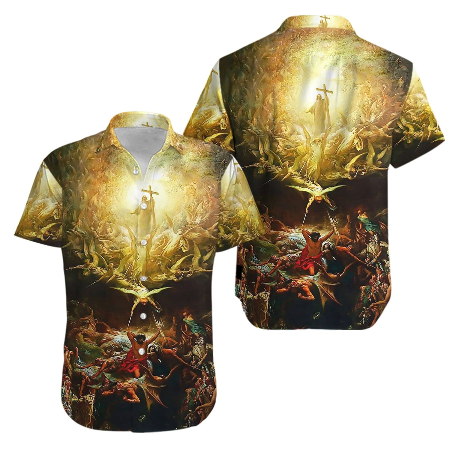 Triumph Of Christianity Unisex Hawaiian Aloha Shirt
