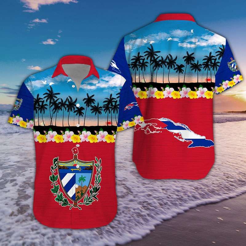 Tropical Beach Hawaiian Shirt