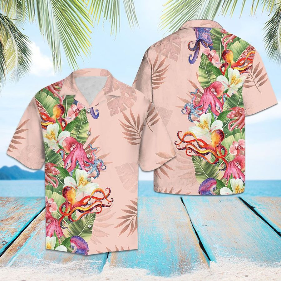 Tropical Octopus Hawaiian Shirt