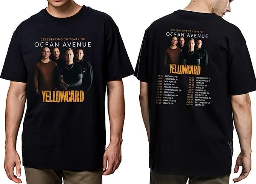 Yellowcard Tour 2023 shirt
