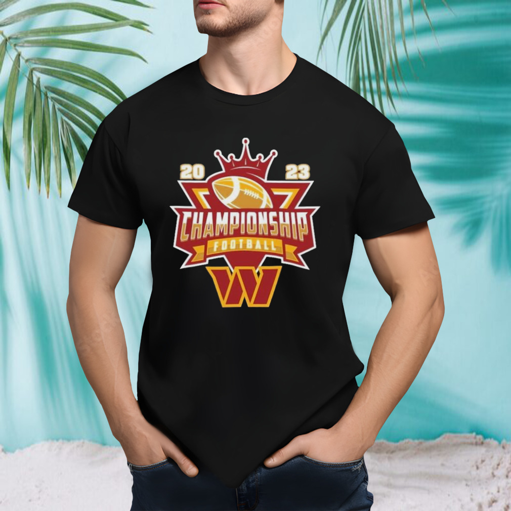 Washington Commanders Football NFL 2023 Championship Crown Logo Shirt