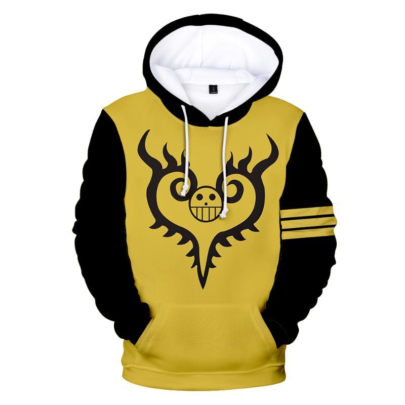 3D Anime One Piece Hoodies - Hip Hop Print Hooded Sweatshirts