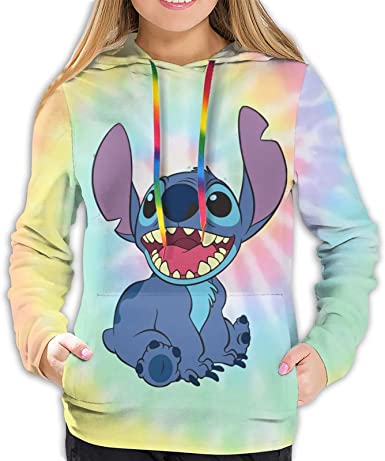 3D Cute lilo Stitch Hoodie Pullover Sweatshirt Novelty Anime Hoodies