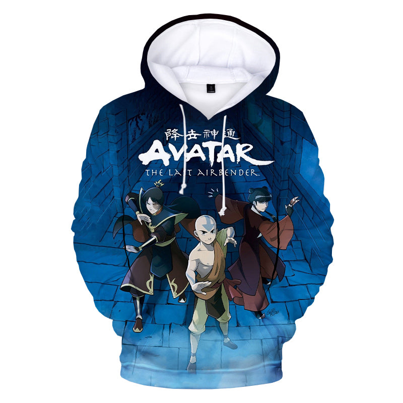 3D Printed Anime Avatar The Last Airbender Hoodie Sweatshirts