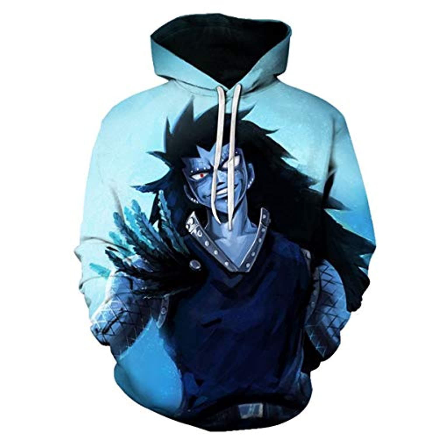 3D Printed Fairy Tail Pullovers - Casual Pouch Pocket Drawstring Hoodies