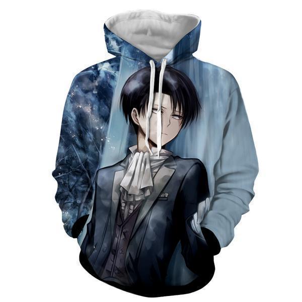 3D Printed Hoodie Levi Ackerman Attack On Titan