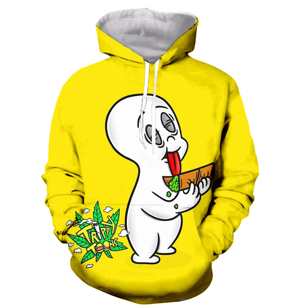 3D Printed Long Sleeves Sweatshirts - BoB Marley Weeds Blunts Hoodies