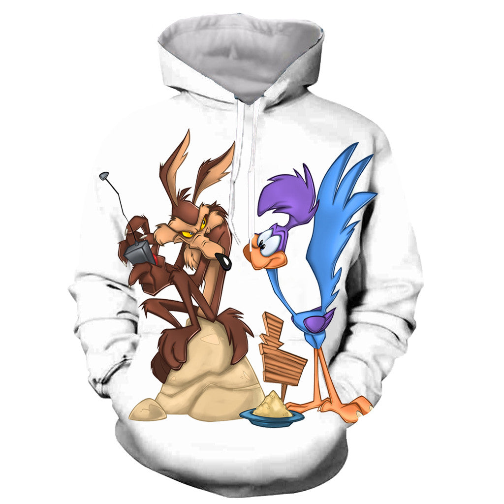 3D Printed Road Runner & Wile E Coyote Hoodies