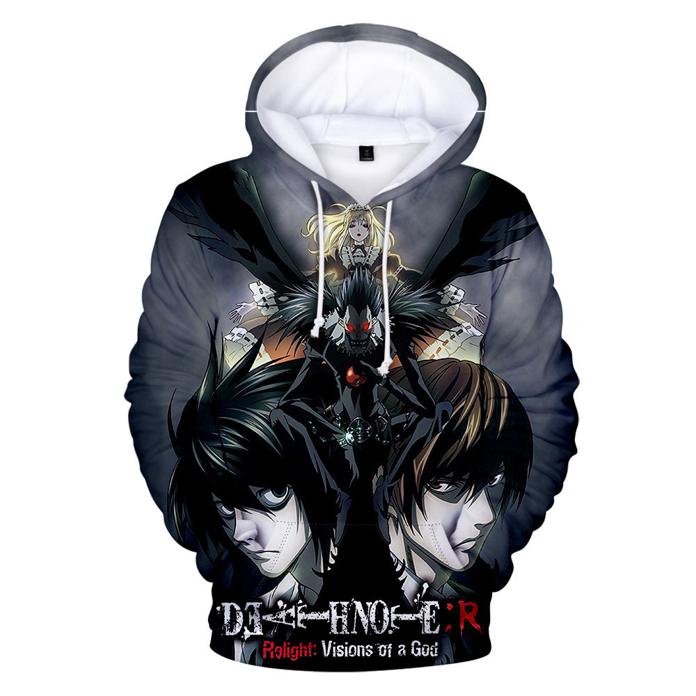 3D Printed Streetwear Sweatshirt Pullovers - Anime Death Note Hoodies