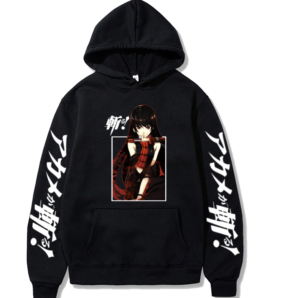 Akame Ga Kill Hot Anime Hoodie Pullover Long Sleeve Hip Hop Sweatshirt