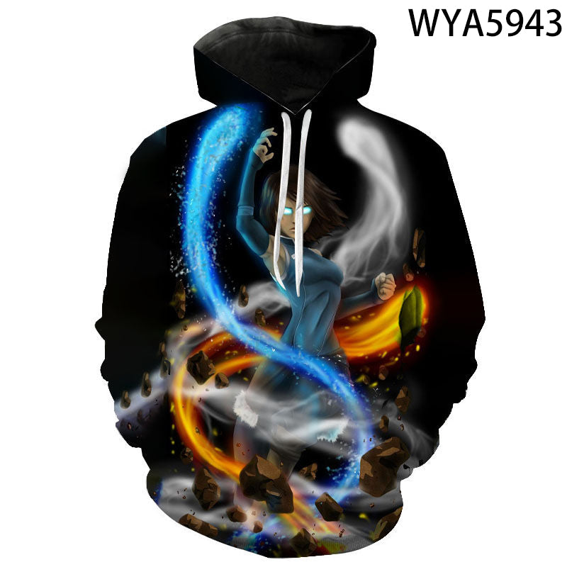 Anime 3D Printed Avatar The Last Airbender Pullovers Hoodies Sweatshirt