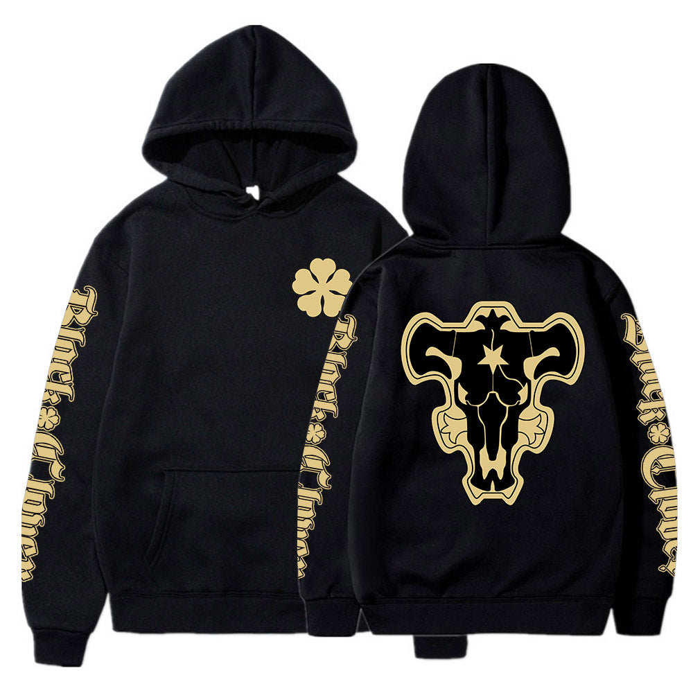 Anime Black Clover Black Bulls Squad Emblem Hoodies Yami Asta Sweatshirts