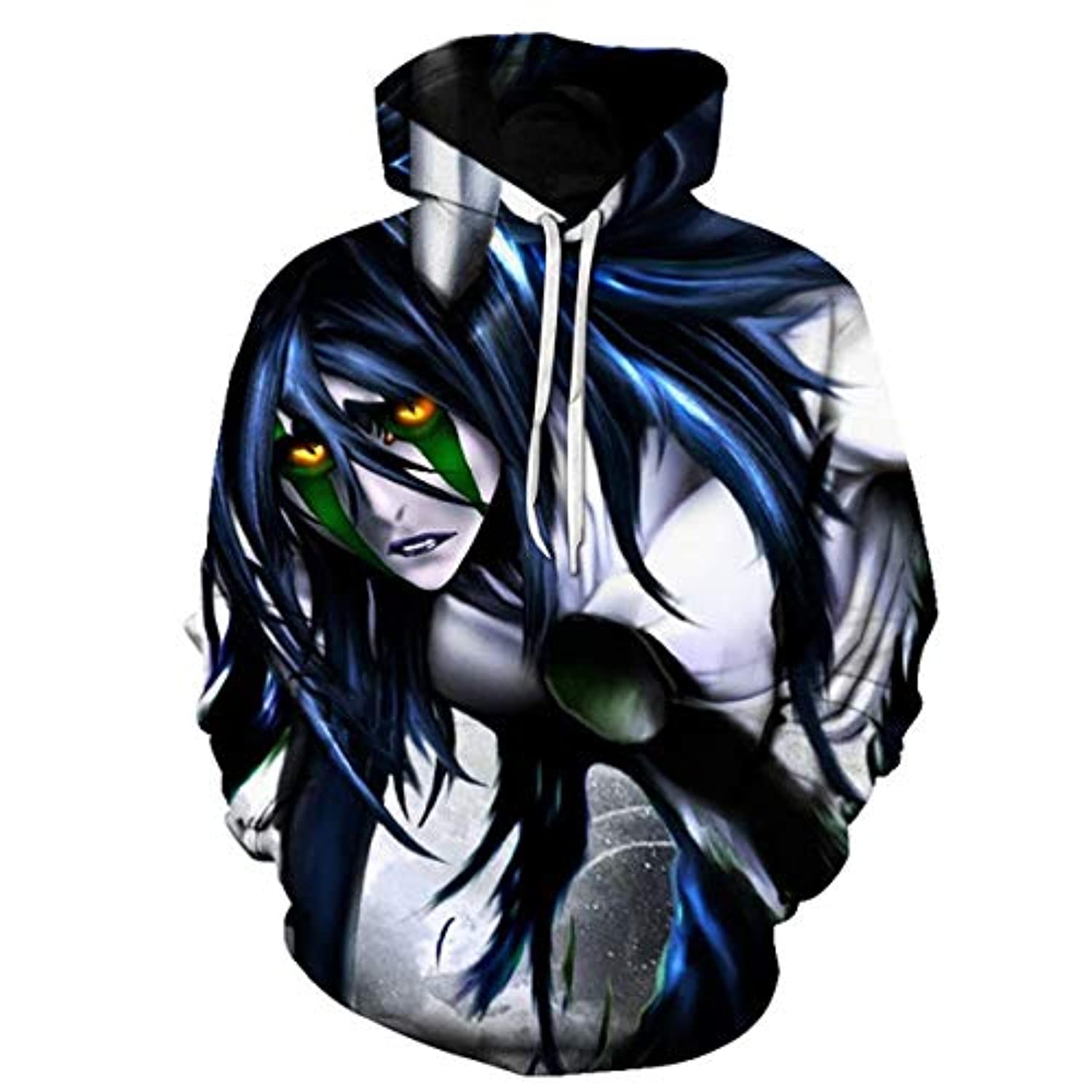 Anime Bleach Hoodie - 3D Print Pullover Hoodie with Big Pockets