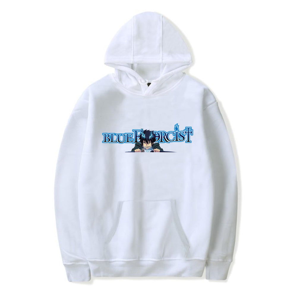 Anime Blue Exorcist Hoodie Long Sleeve Pullover Tracksuit Harajuku Streetwear Japanese Anime Clothes