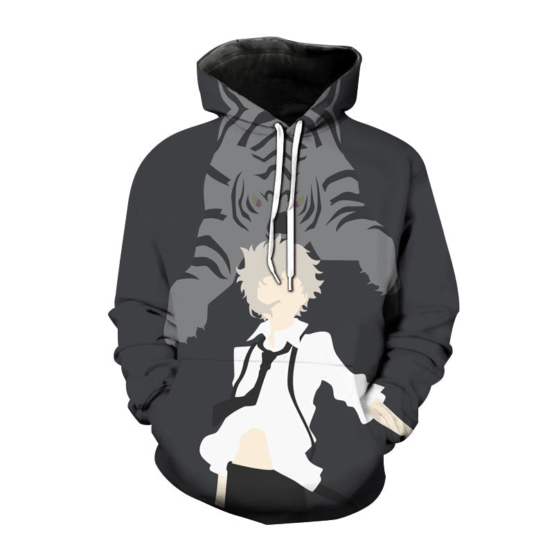 Anime Bongou Stray Dogs 3D Printed Hoodies Casual Oversized Hooded Pullover Sweatshirt