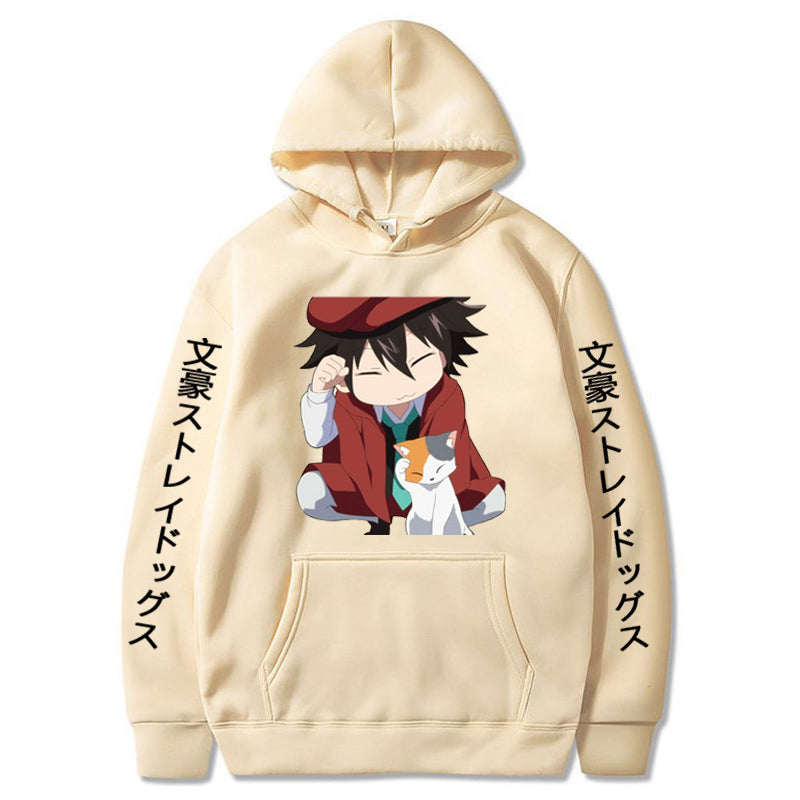 Anime Bungo Stray Dogs Edogawa Rampo Print Hoodies Streetswear Hip Hop Sweatshirts