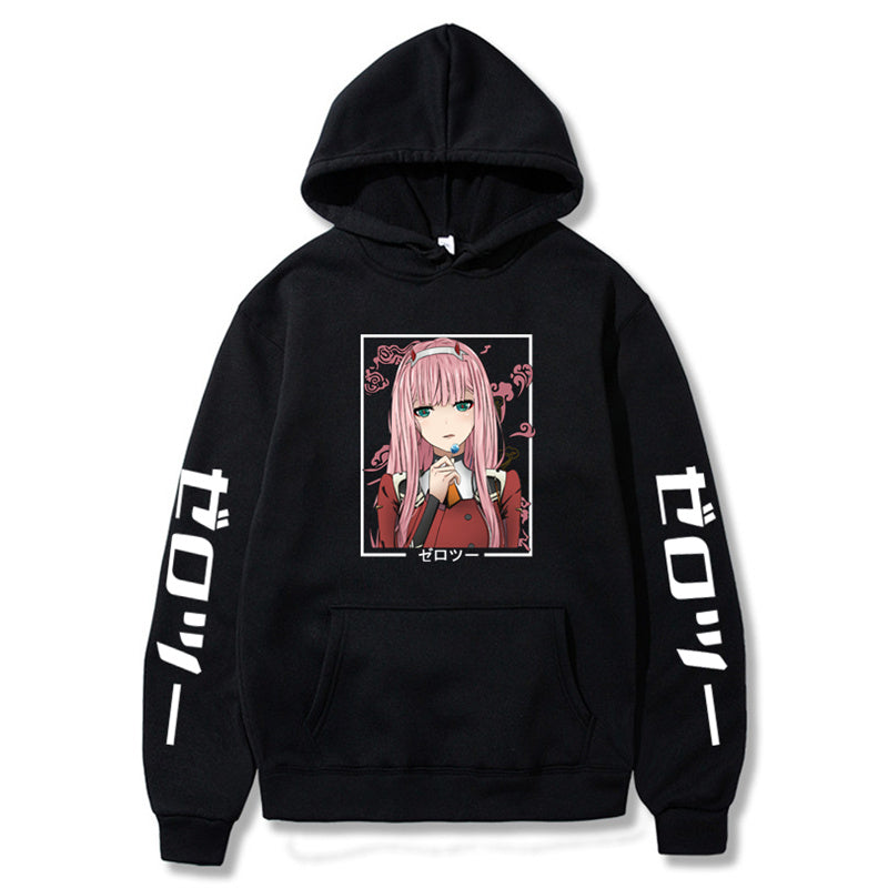 Anime Darling In The Franxx Zero Two Hoodie Pullover Sweatshirt