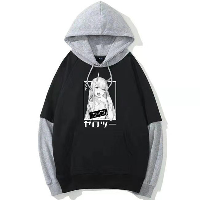 Anime Darling in the Franxx Zero Two Hoodie Cozy Pullover Sweatshirts