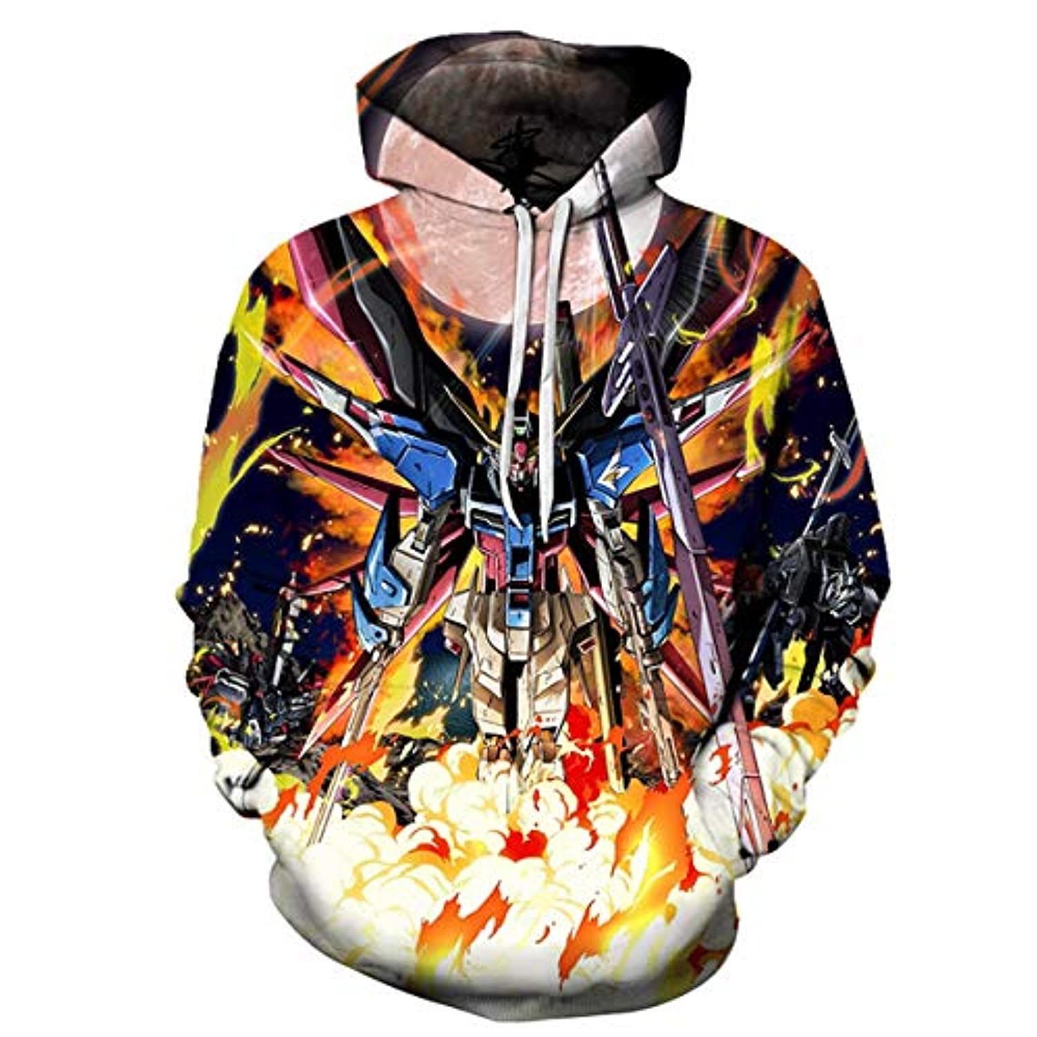 Anime Gundam Hoodie - 3D Print Pullover Hoodie