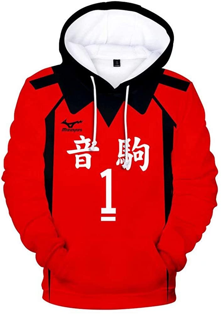 Anime Haikyuu Hoodie - Kuroo Tetsurou Cosplay Hooded Volleyball Sweatshirt