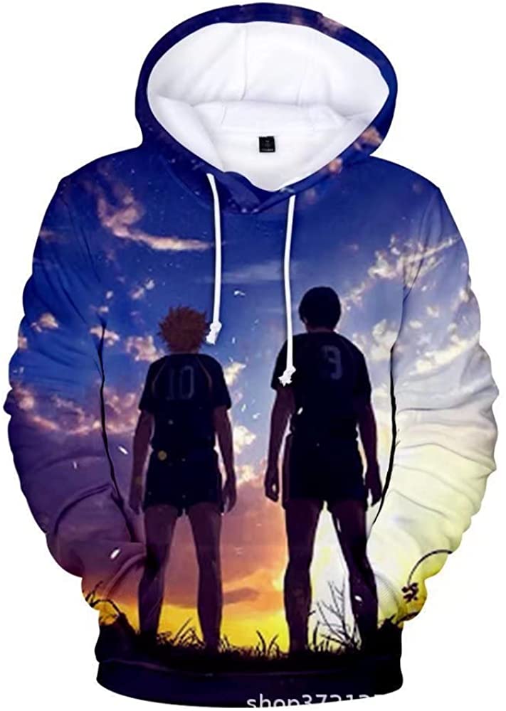 Anime Haikyuu Hoodie - Shoyo Hinata Tobio Kageyama Unisex Hooded Sweatshirt