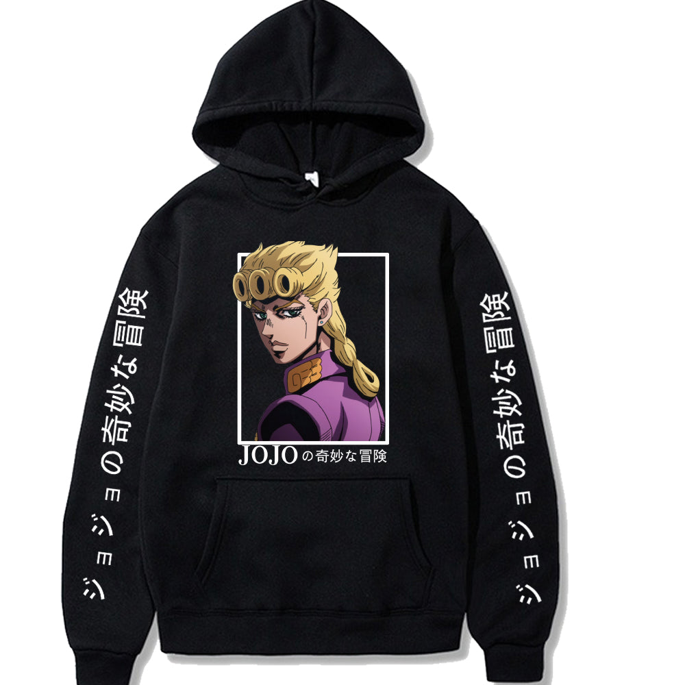 Anime Hoodie Jojo's Bizarre Adventure Casual Loose Unisex Pullover Sweatshirt