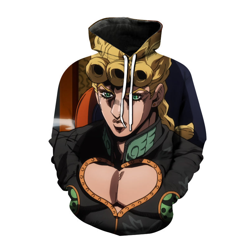 Anime JOJO's Bizarre Adventure 3D Print Hoodies Hot Sale Harajuku Pullover Sweatshirt