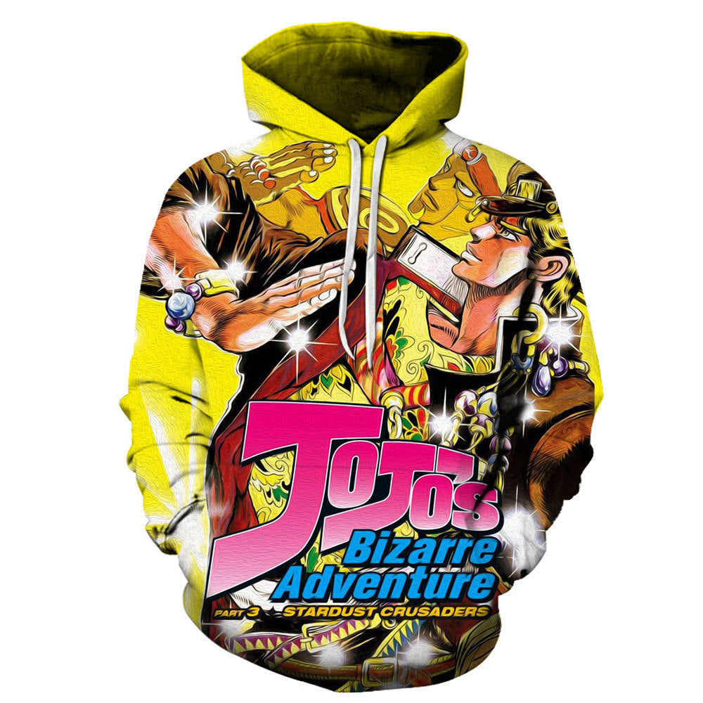 Anime JOJO's Bizarre Adventure Hoodies Anime 3D Print Streetwear Oversized Sweatshirts