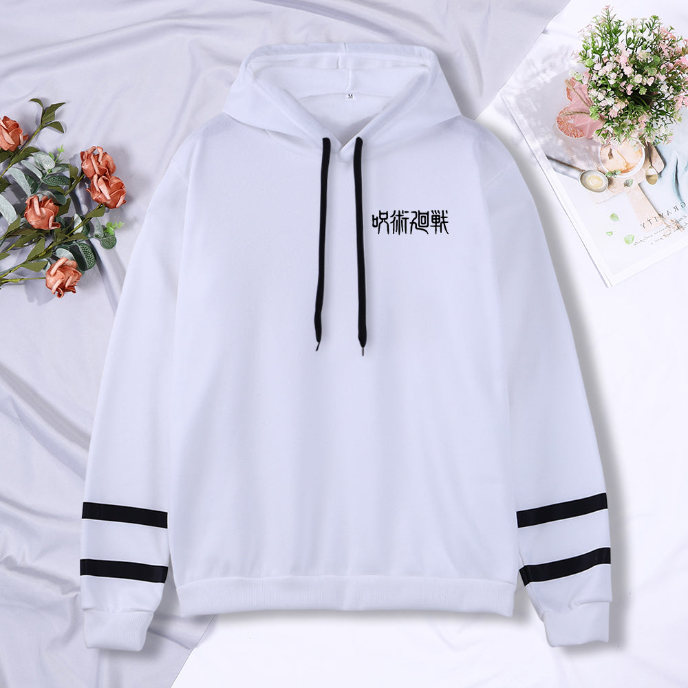 Anime Jujutsu Kaisen Letter Prints Hoodie Oversized Sportswear