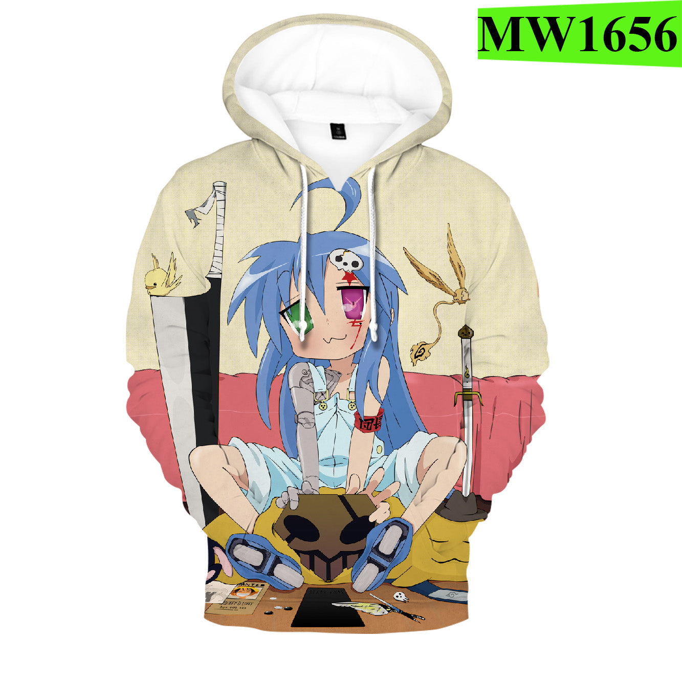 Anime Lucky Star Izumi Konata Hoodies Streetwear Pullover Long Sleeve  Sweatshirt - Store T-shirt Shopping Online